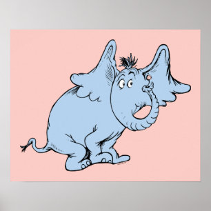 Dr. Seuss Horton Seitenblick Poster