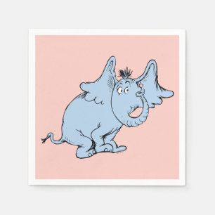 Dr. Seuss Horton Seitenblick Serviette