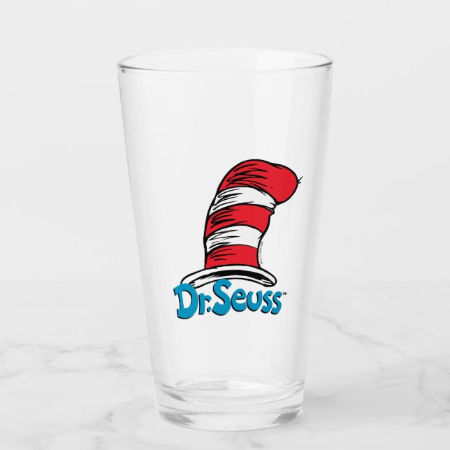 Dr. Seuss Hutlogo Glas (Vorderseite)