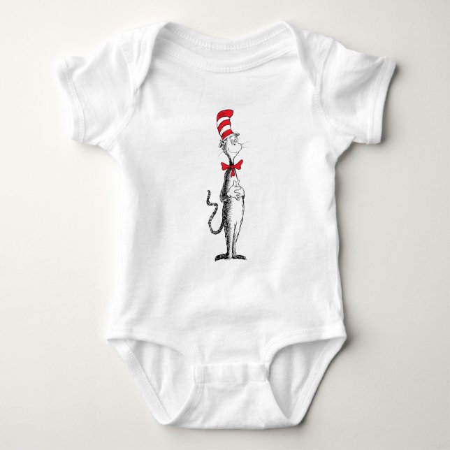 Dr. Seuss I Cat in the Hat Stehend Tall Baby Strampler (Vorderseite)