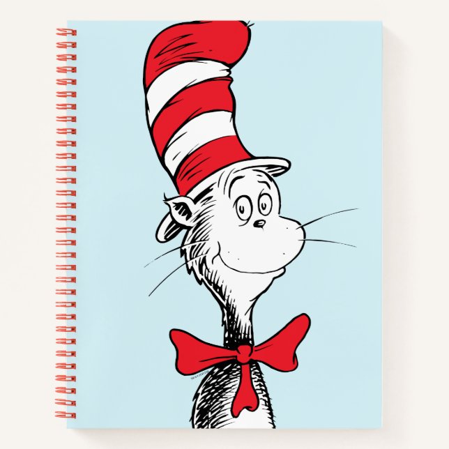 Dr. Seuss I Cat in the Hat Stehend Tall Notizbuch (Vorderseite)