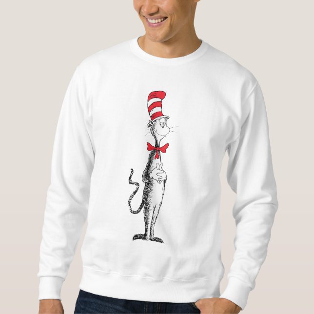 Dr. Seuss I Cat in the Hat Stehend Tall Sweatshirt (Vorderseite)