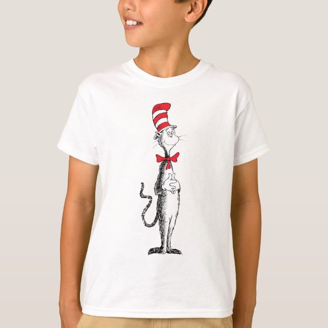 Dr. Seuss I Cat in the Hat Stehend Tall T-Shirt (Vorderseite)