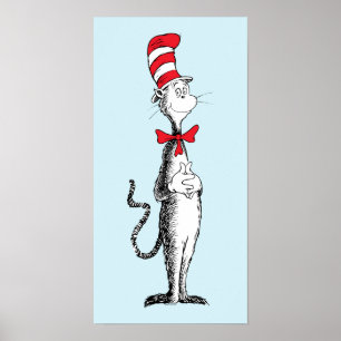 Dr. Seuss I Katze mit Hut Steht Hoch Poster