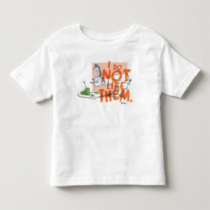 Dr. Seuss Ich-bin-Ich "Ich mag sie nicht" Kleinkind T-shirt
