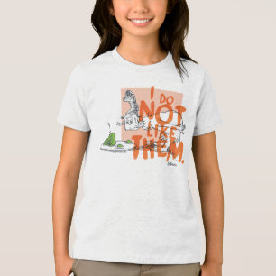 Dr. Seuss Ich-bin-ich "Ich mag sie nicht" Tri-Blend Shirt