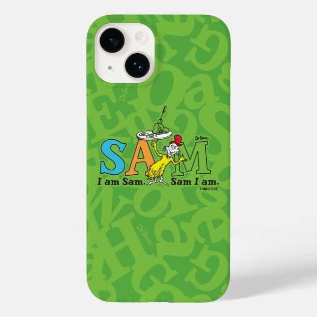Dr. Seuss | Ich bin Sam. Sam bin ich. Case-Mate iPhone Hülle (Rückseite)