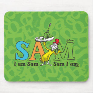 Dr. Seuss Ich bin Sam. Sam bin ich. Mousepad