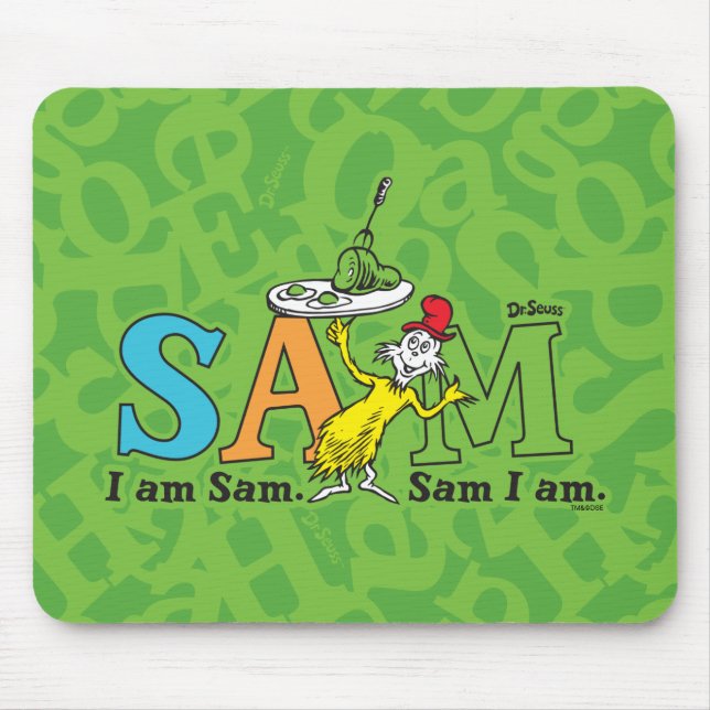 Dr. Seuss | Ich bin Sam. Sam bin ich. Mousepad (Vorne)