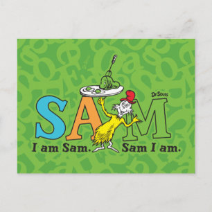 Dr. Seuss Ich bin Sam. Sam bin ich. Postkarte