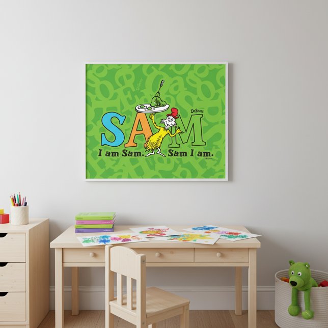 Dr. Seuss | Ich bin Sam. Sam I. Poster (Von Creator hochgeladen)