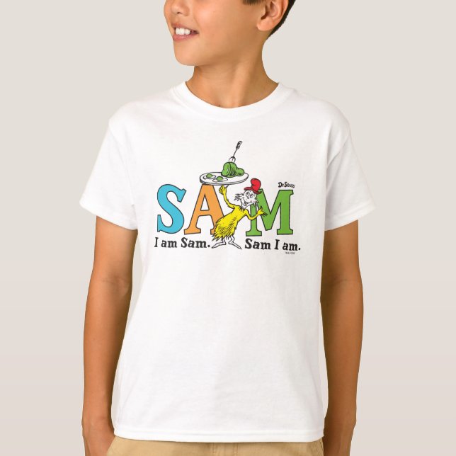 Dr. Seuss | Ich bin Sam. Sam I. T-Shirt (Vorderseite)