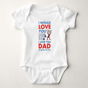 Dr. Seuss Ich liebe dich Papa so sehr, weißt du Baby Strampler