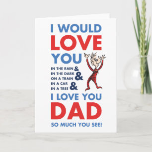 Dr. Seuss Ich liebe dich Papa so sehr, weißt du Karte