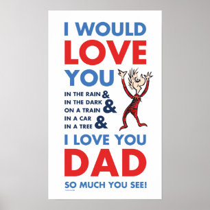 Dr. Seuss Ich liebe dich Papa so sehr, weißt du Poster