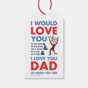 Dr. Seuss Ich liebe dich Papa so sehr, wie du si Geschenkanhänger