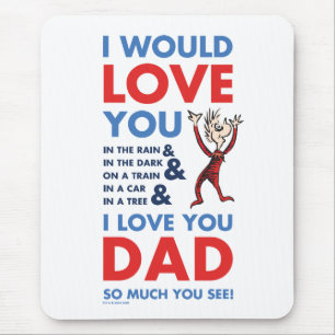 Dr. Seuss   Ich liebe dich Papa so sehr, wie du si Mousepad