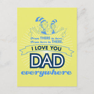 Dr. Seuss Ich liebe dich, Papa, überall Postkarte