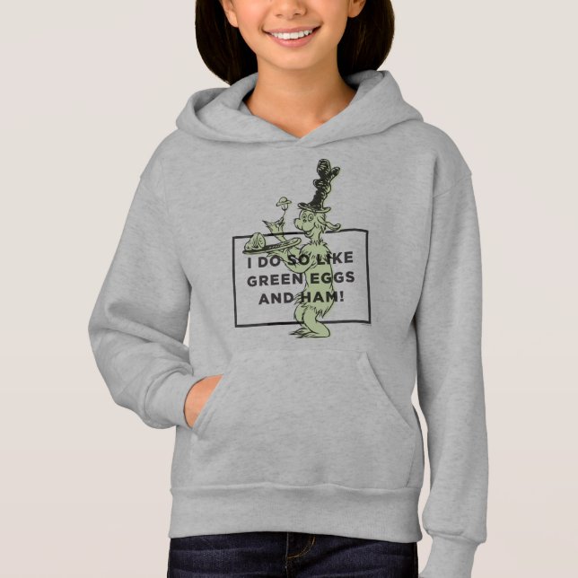 Dr. Seuss | Ich mag grüne Eier und Schinken. Hoodie (Vorderseite)