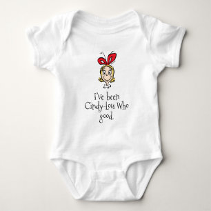 Dr. Seuss   Ich war Cindy-Lou Who gut Baby Strampler