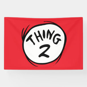 Dr. Seuss Individuelles Ding Eins Ding Zwei Banner