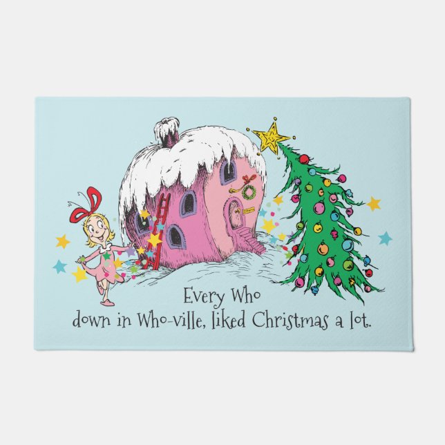 Dr. Seuss | Jeder in Who in Who-ville Fußmatte (Vorderseite)