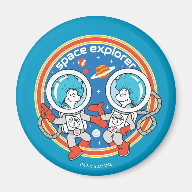 Dr. Seuss | Kaddet One Cadet Two Space Explorer Magnet (Vorne)