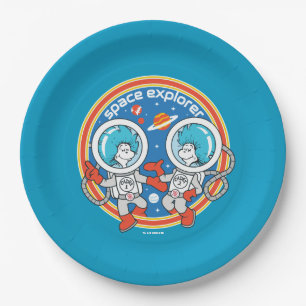 Dr. Seuss   Kaddet One Cadet Two Space Explorer Pappteller