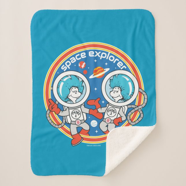 Dr. Seuss | Kaddet One Cadet Two Space Explorer Sherpadecke (Vorderseite)