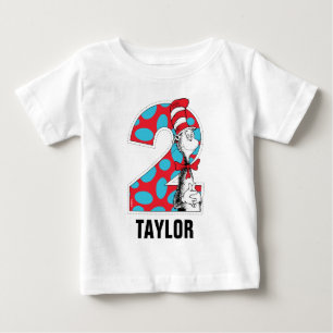 Dr. Seuss Kater im Hut 2. Geburtstag Baby T-shirt