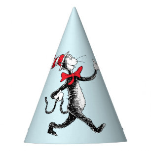 Dr. Seuss Kater mit Hut Kater Spaziergang Partyhütchen