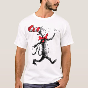 Dr. Seuss Kater mit Hut Kater Spaziergang T-Shirt