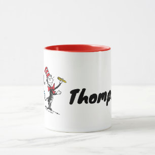 Dr. Seuss   Katze im Gezeichnet Namen Tasse