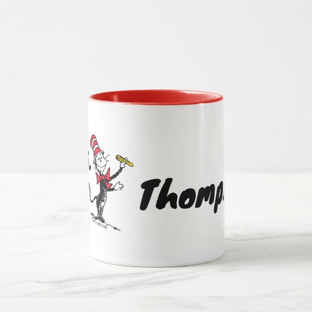 Dr. Seuss | Katze im Gezeichnet Namen Tasse (Zentrum)