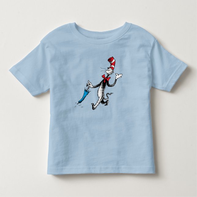 Dr. Seuss | Katze im Hat-Regenschirm Kleinkind T-shirt (Vorderseite)