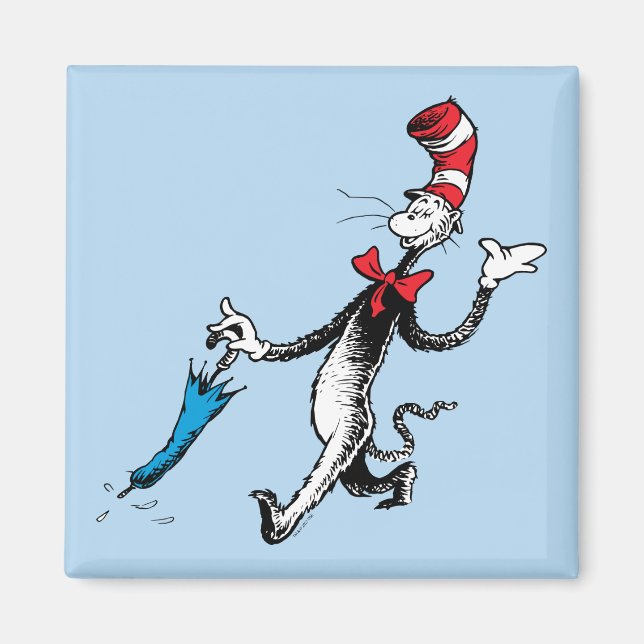 Dr. Seuss | Katze im Hat-Regenschirm Magnet (Vorne)