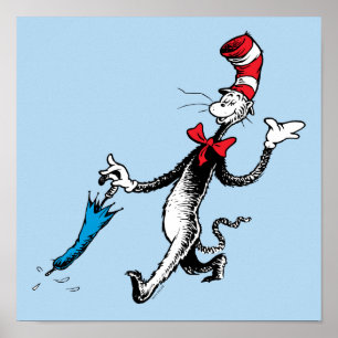 Dr. Seuss   Katze im Hat-Regenschirm Poster
