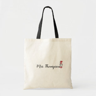 Dr. Seuss Katze im Hat-Symbol-Individuelle Name Tragetasche