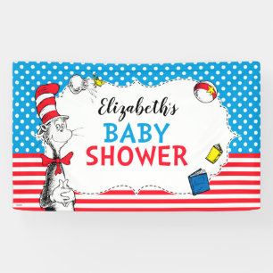 Dr. Seuss - Katze im Hut Baby Shower Banner
