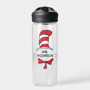 Dr. Seuss Katze im Hut benutzerdefinierter Lehre Trinkflasche