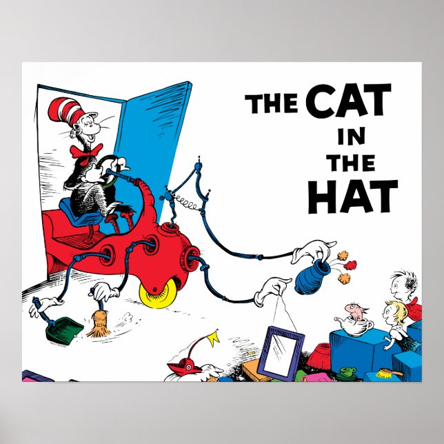Dr. Seuss | Katze im Hut bereinigt Poster (Vorne)