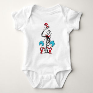 Dr. Seuss Katze im Hut, Ding Eins & Ding Zwei Baby Strampler