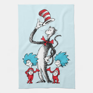 Dr. Seuss Katze im Hut, Ding Eins & Ding Zwei Geschirrtuch