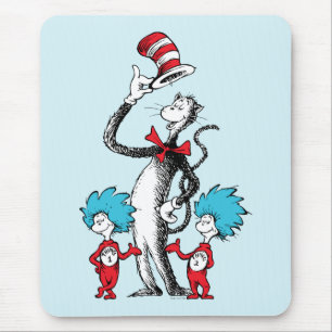 Dr. Seuss   Katze im Hut, Ding Eins & Ding Zwei Mousepad