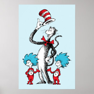 Dr. Seuss Katze im Hut, Ding Eins und Ding Zwei Poster