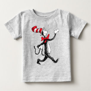 Dr. Seuss   Katze im Hut Katze Gang Baby T-shirt