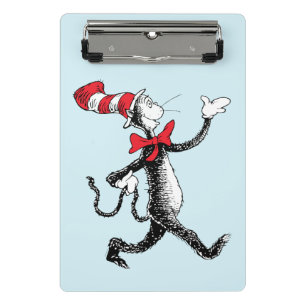 Dr. Seuss Katze im Hut Katze Gang Mini Klemmbrett