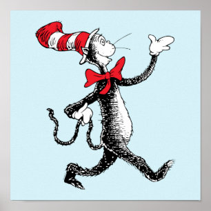 Dr. Seuss Katze im Hut Katze Gang Poster