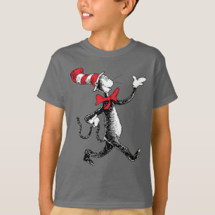 Dr. Seuss Katze im Hut Katze Gang T-Shirt