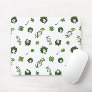 Dr. Seuss Katze im Hut Kleeblatt-Muster Mousepad